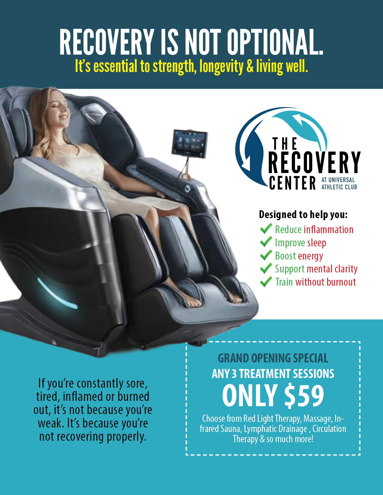 Recovery Center 3 For $59