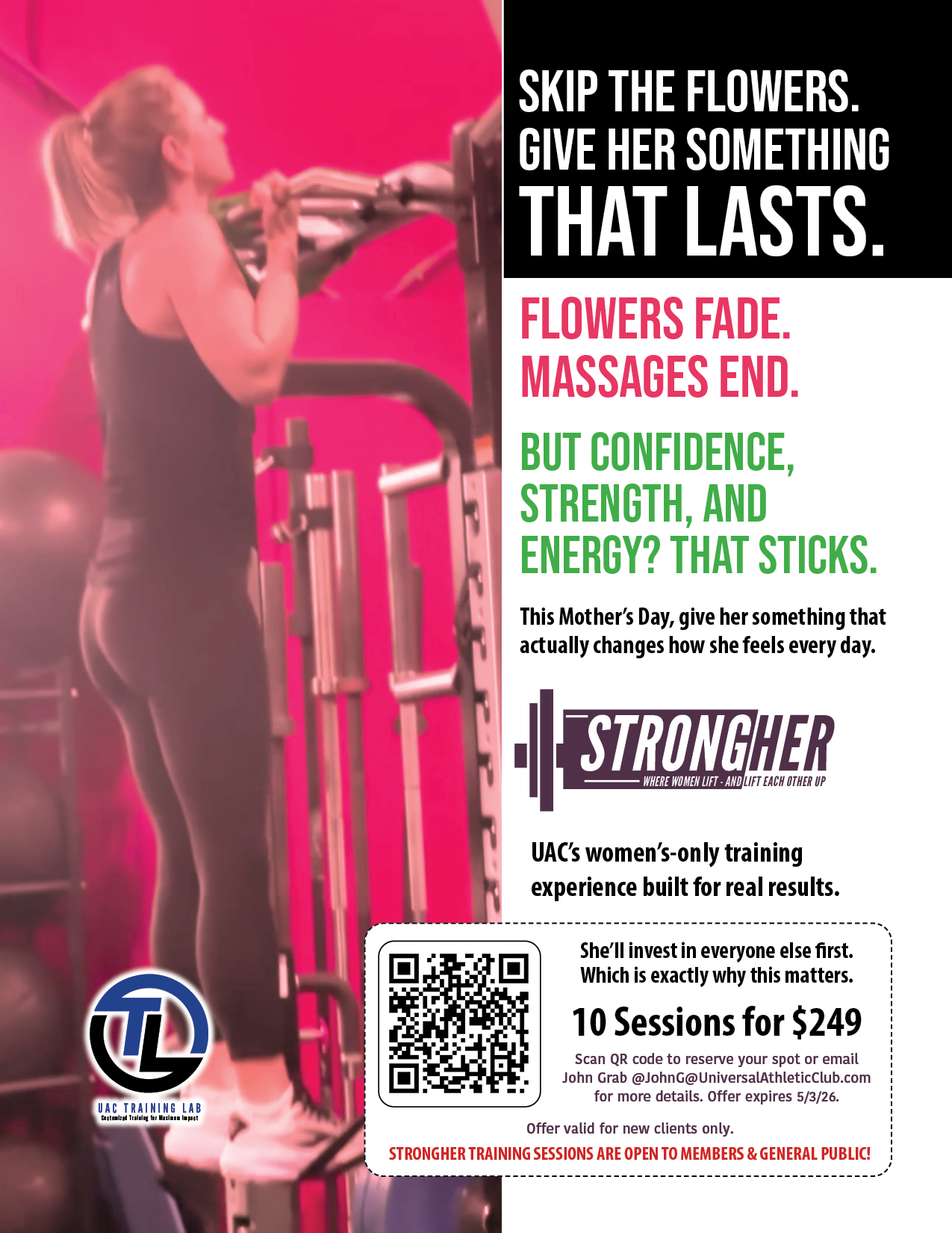 Women's Only STRONGHER Training · 10 Sessions $249