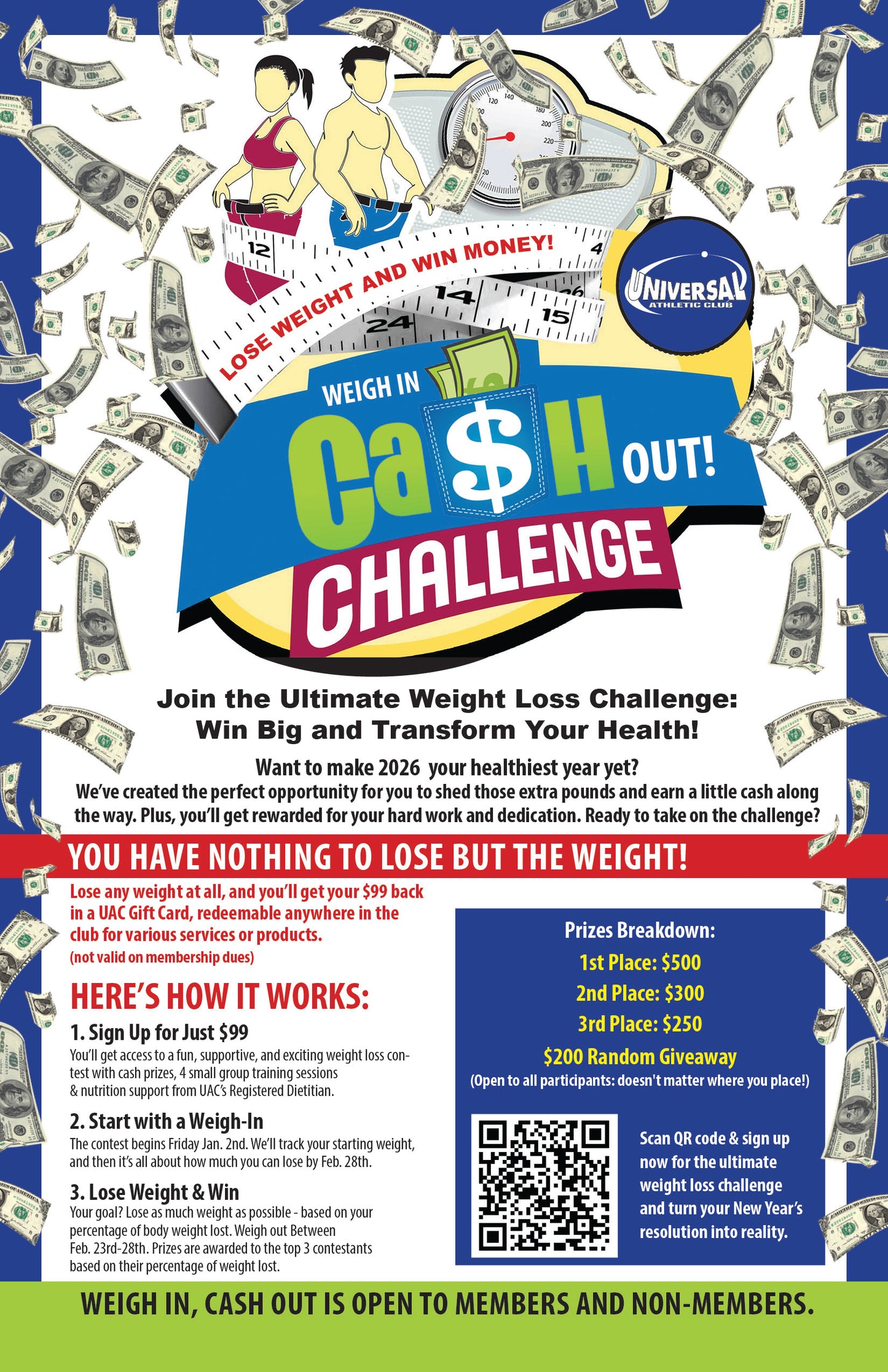 Weigh In Cash Out 2026